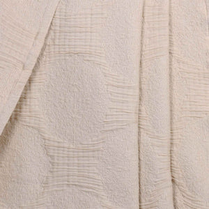 Tanta Cotton Medium Weight Textured Modern Circles Woven Coverlet - Coverlet by Superior Brand