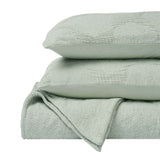 Tanta Cotton Medium Weight Textured Modern Circles Woven Coverlet - Coverlet by Superior Brand
