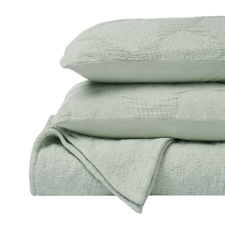 Tanta Cotton Medium Weight Textured Modern Circles Woven Coverlet - Coverlet by Superior Brand