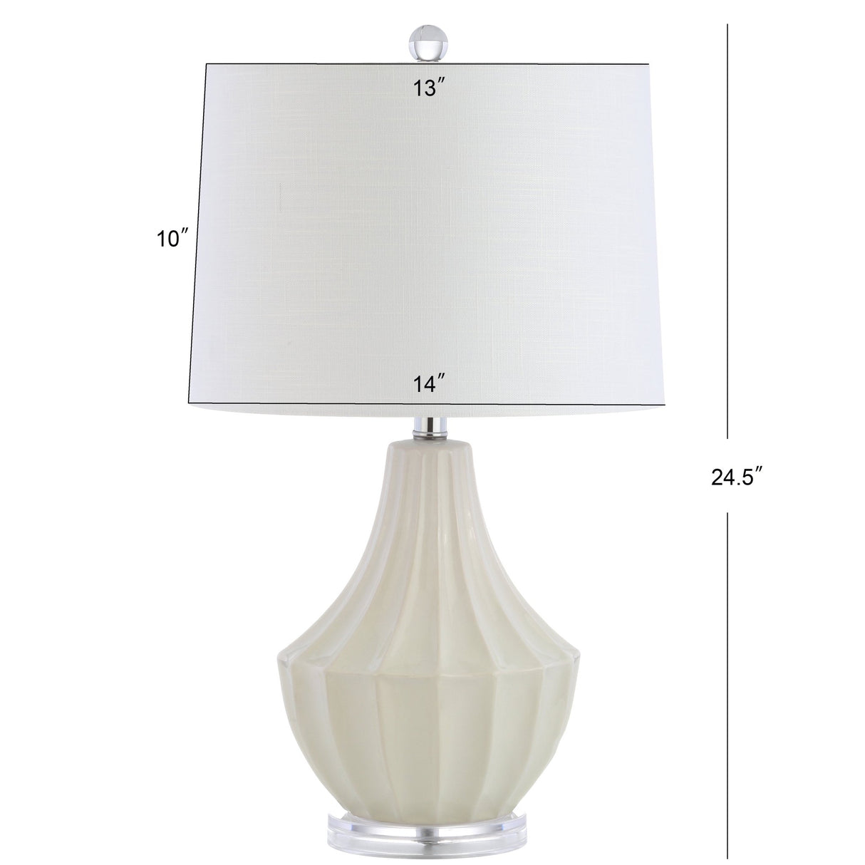 Tate ceramic led table lamp - Tuesday Morning - Table Lamps