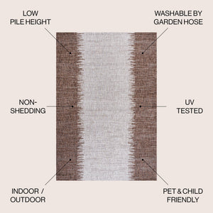Tavira Modern Strie' Indoor/Outdoor Area Rug - Tuesday Morning - Area Rugs