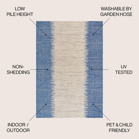 Tavira Modern Strie' Indoor/Outdoor Area Rug - Tuesday Morning - Area Rugs