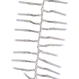 1000-Light Cool White LED Clear Wire Cluster Garland