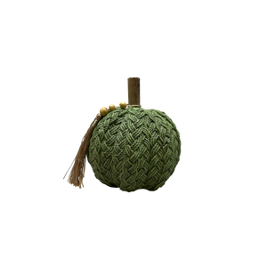 Sage Green Braided Harvest Pumpkin