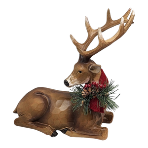 Resin Deer Figurine - Laying Down