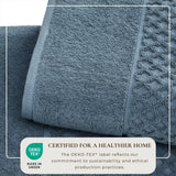Cotton diamond waffle weave bath towel set - grayson collection