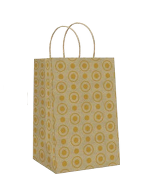 Foil Accented Kraft Treat Bag - 8 Pack -