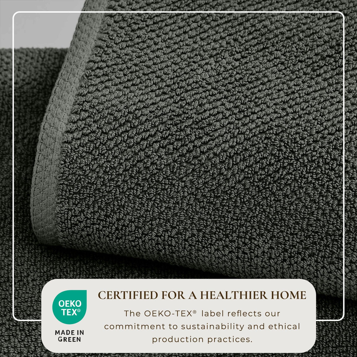 Cotton textured bath towel set - acacia collection