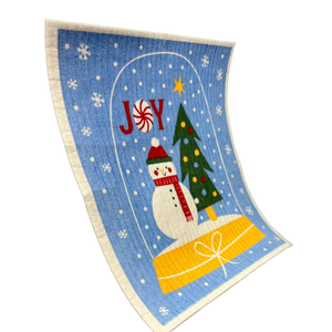 Swedish Dish Cloth - Snowglobe Joy