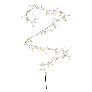 120 Light Twinkle LED Fairy Clear Cluster USB Lights - 4 Foot