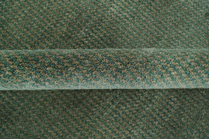 Teal and Brown Modern Contemporary Design Custom Made wool Rug