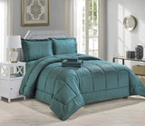 Home essentials  8 piece embossed stripe bed in a bag