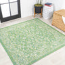 Tela-Bohemian-Textured-Weave-Floral-Indoor/Outdoor-Square-Area-Rug-Area-Rugs