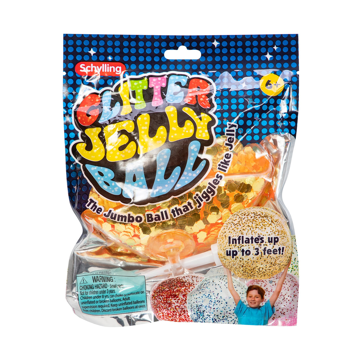 Jumbo Glitter Jelly Ball -