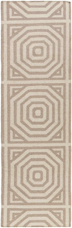 Terlton Ivory Greek Geometric Rug - Clearance
