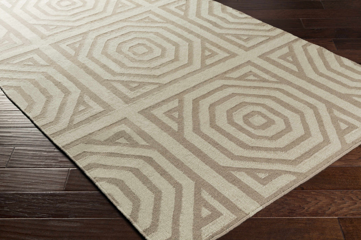 Terlton Ivory Greek Geometric Rug - Clearance