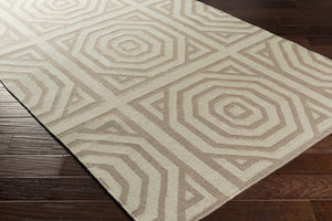 Terlton Ivory Greek Geometric Rug - Clearance
