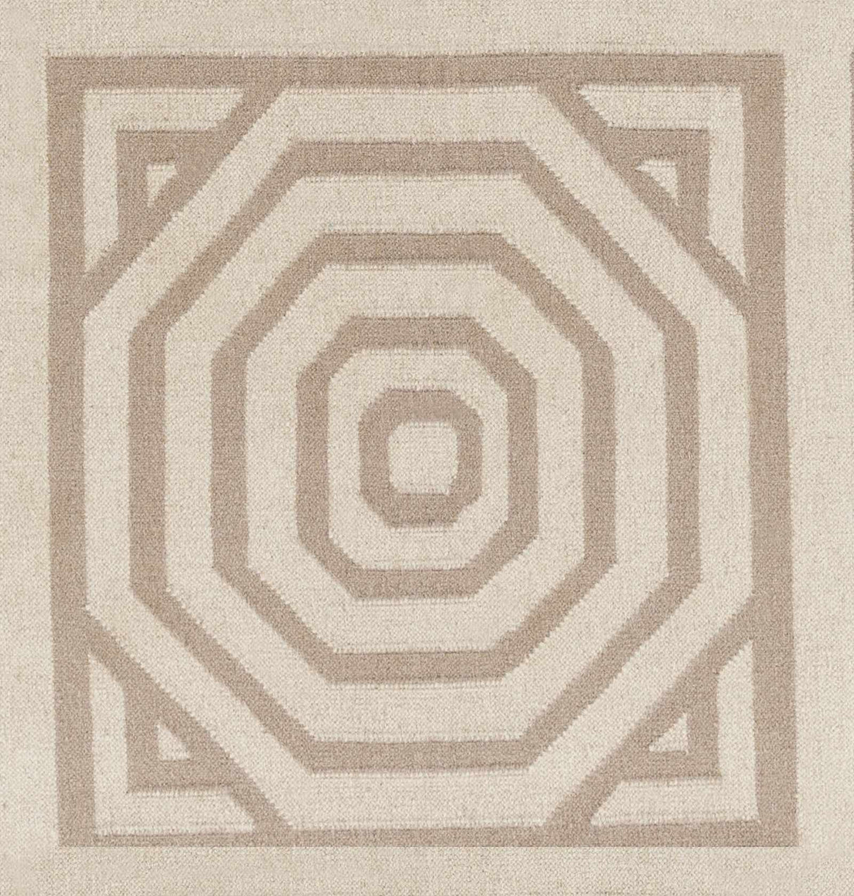 Terlton Ivory Greek Geometric Rug - Clearance