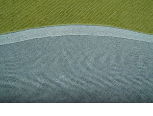 Terra Custom Made Modern Solid Design Green Hand Tufted Wool Rug