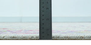 Terra Custom Made Traditional Tribal Design Beige And Pink Hand Knotted Wool Rug