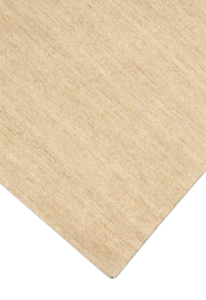 Terrain Hand Loomed Modern Beige Solid Design Wool Area Rug