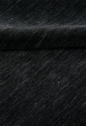 Terrain Hand Loomed Modern Charcoal Solid Design Wool Area Rug