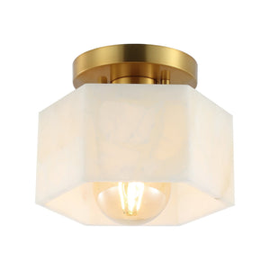 Tessa-1-light-modern-contemporary-alabaster/iron-hexagonal-led-semi-flush-mount-Flush-Mounts