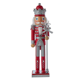 Red & Silver Nutcracker - 15" - King