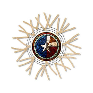 Texas Lone Star State Round Sign