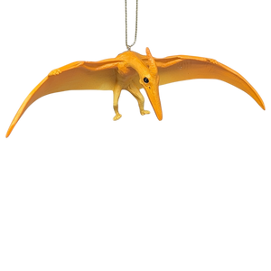 Yellow Pterodactyl Dinosaur Ornament