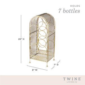 Trellis 7 bottle wine rack by twine