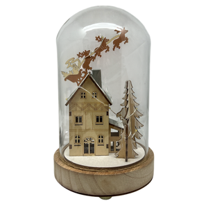 Illuminated Winter Village Domes -