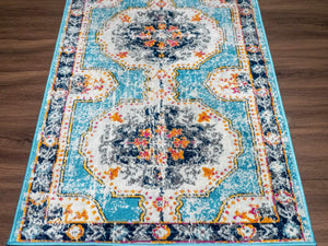 Tigried Turquoise 2308 Area Rug - Clearance