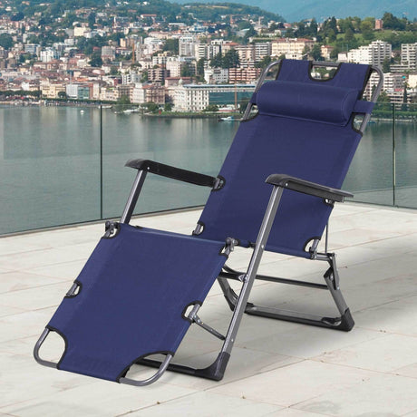 The Convertible Folding Sun Lounger - Tuesday Morning - Outdoor Seating