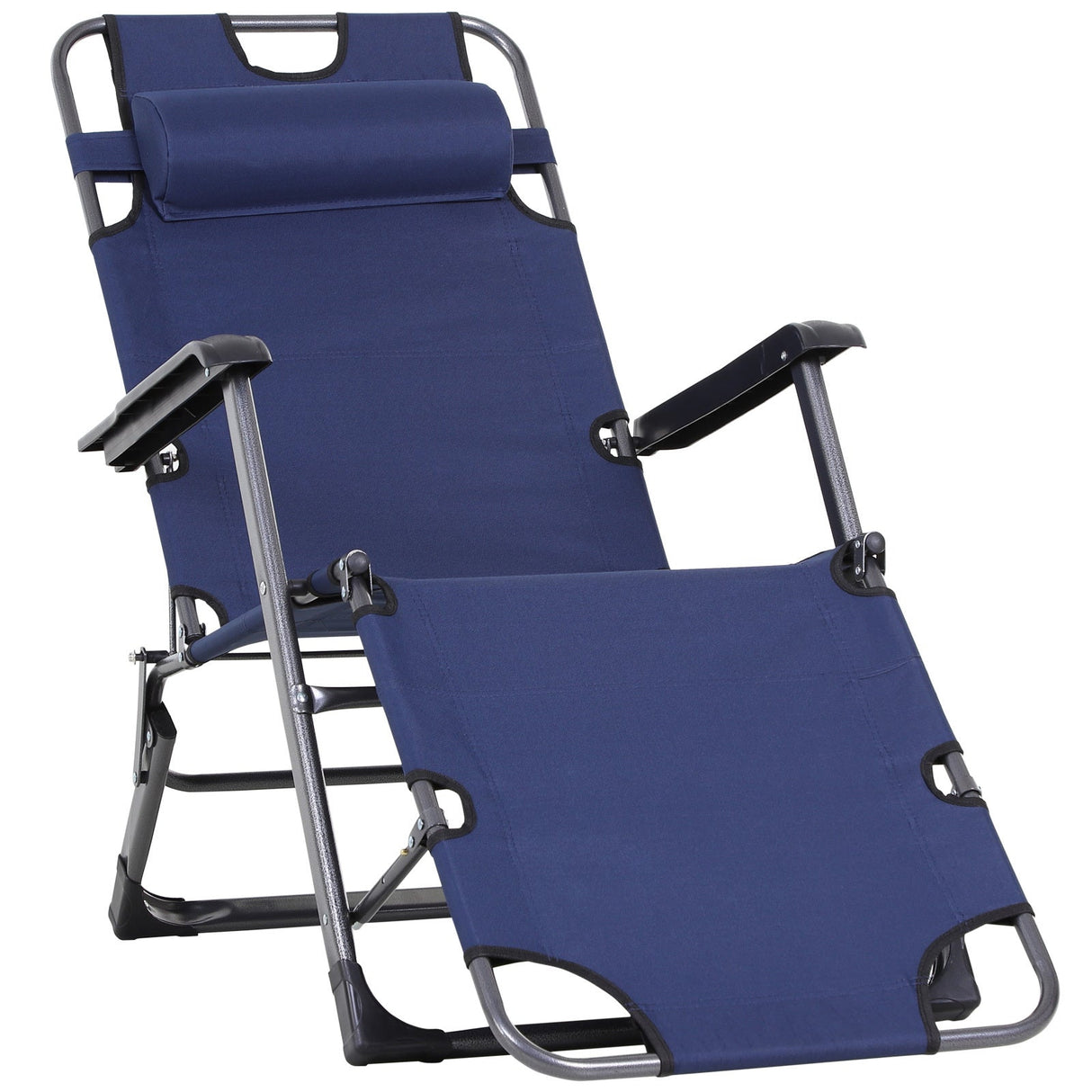 The Convertible Folding Sun Lounger - Tuesday Morning - Outdoor Seating