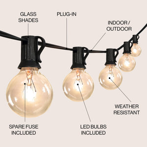 The Weatherproof Outdoor Globe String Lights - Tuesday Morning - Outdoor Lighting