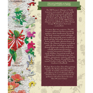 Farmer's Almanac - Backyard Garden Flowers 1000 Piece Puzzle