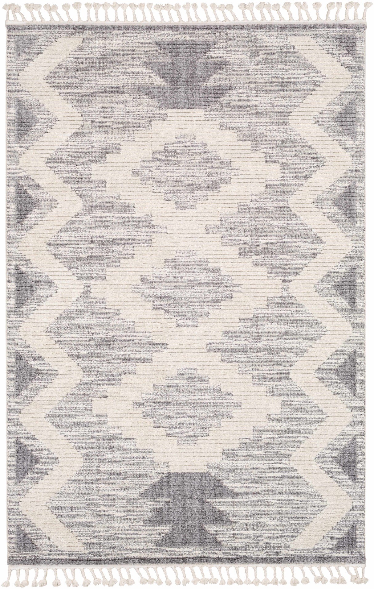 Thornburg High/Low Pile Rug with Tassels - Clearance