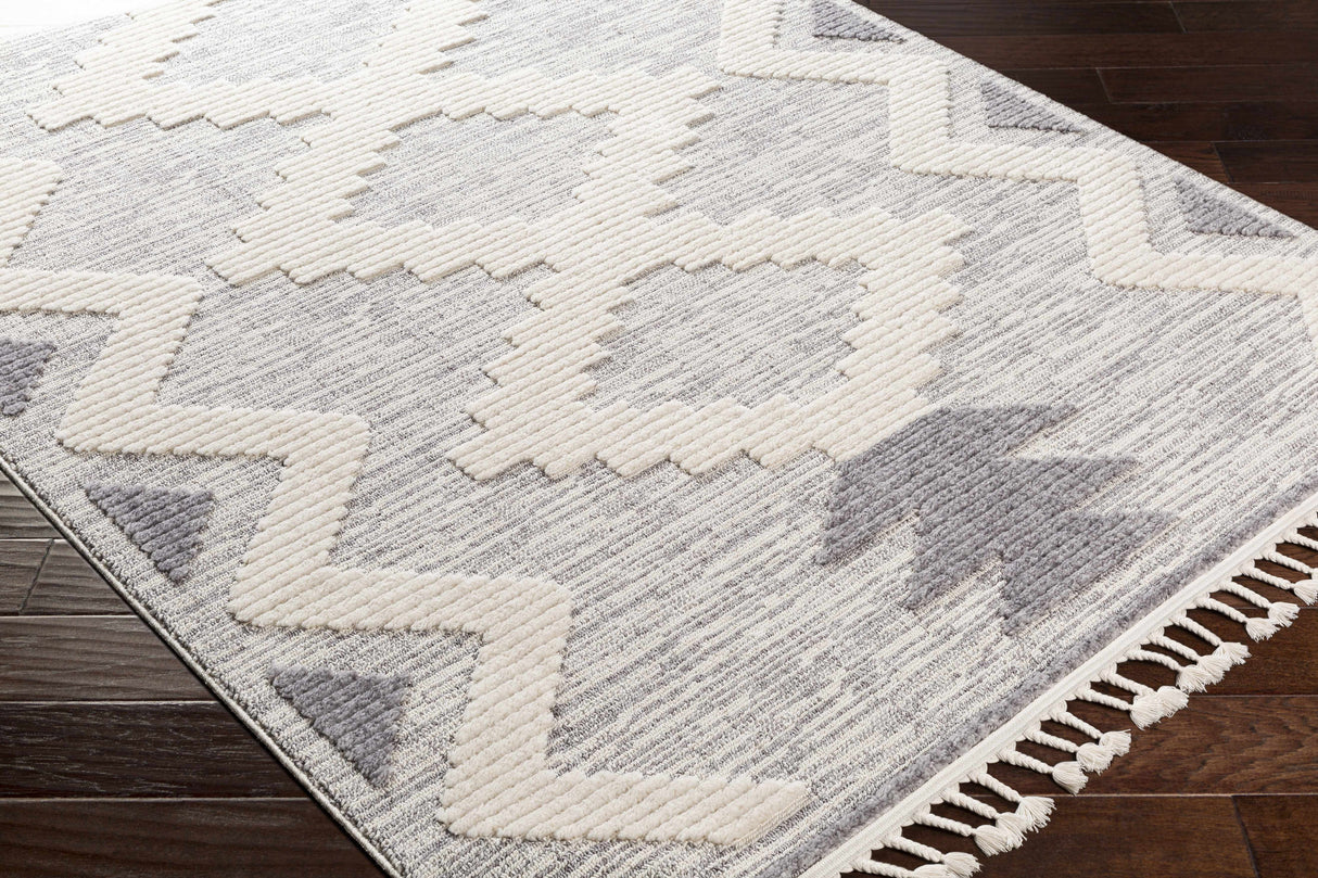 Thornburg High/Low Pile Rug with Tassels - Clearance