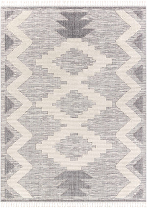 Thornburg High/Low Pile Rug with Tassels - Clearance