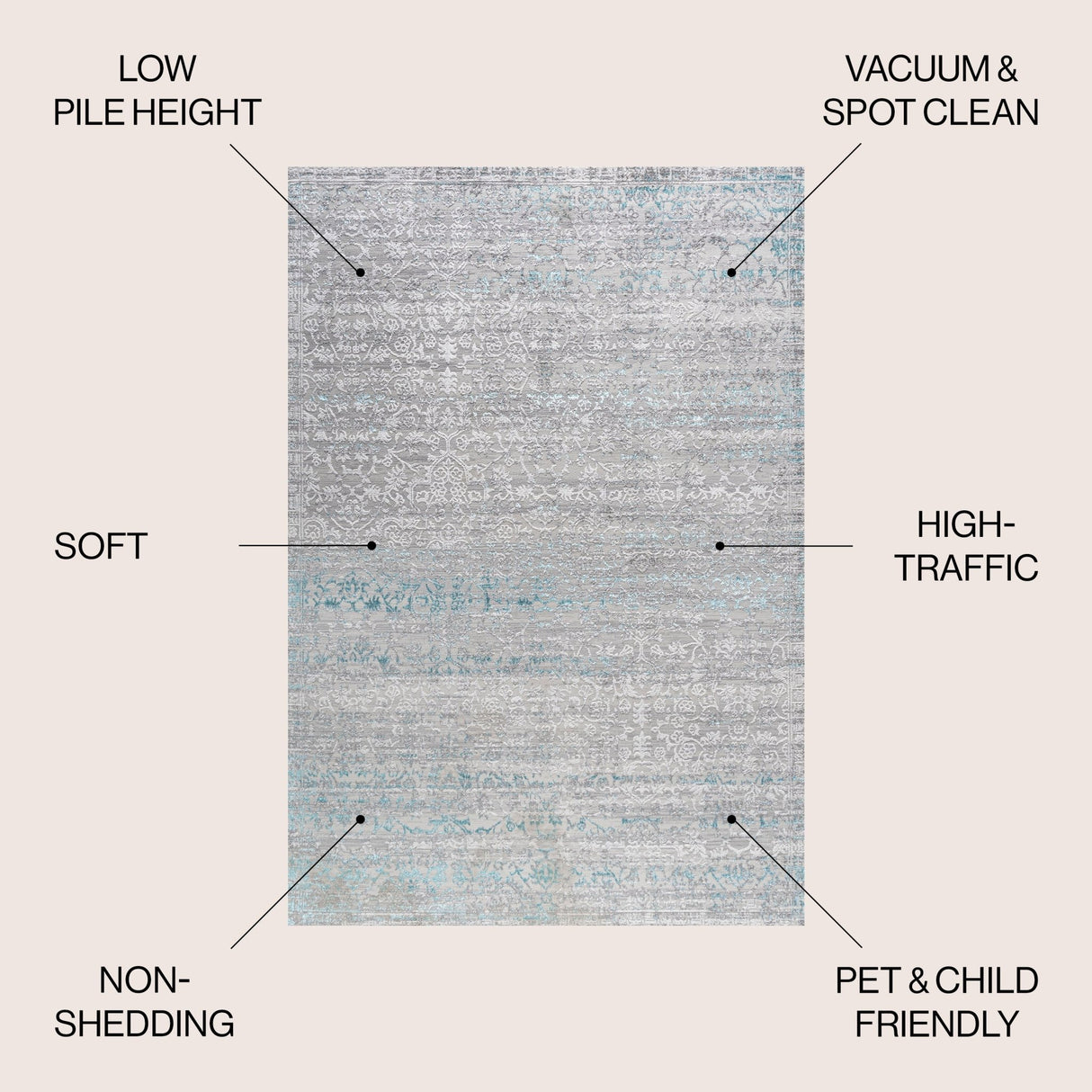 Tidal Chic Modern Strie' Area Rug - Tuesday Morning - Area Rugs