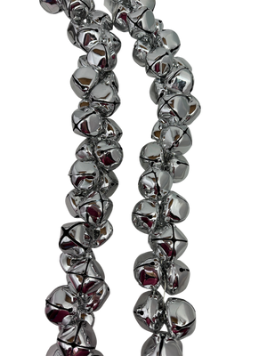 70 Inch Metal Jingle Bell Garland - Silver