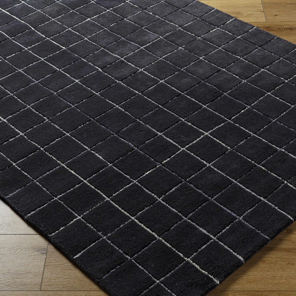Toshi Jet Black Area Rug