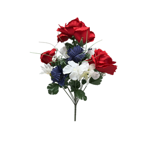 Red White and Blue Flower Bouquet