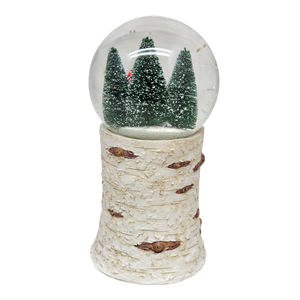 Musical Snowglobe with Cardinal Nest - 8 Inch