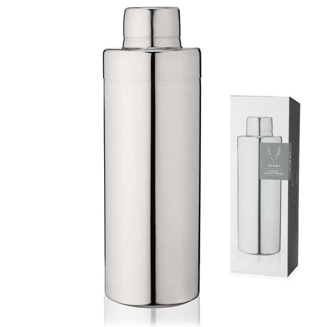 Harrison-element-cocktail-shaker-in-silver-viski®-Cocktail-Shakers-&-Tools