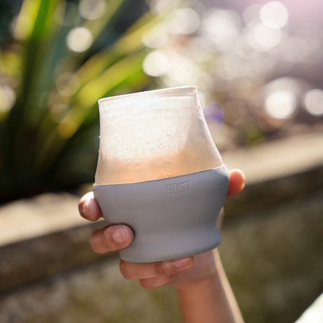 Glass-Tasting-FREEZE™-–(Set-of-2)-6.7-oz-Insulated-Glass-with-Cooling-Gel-&-Silicone-Grip-Drinkware-Sets