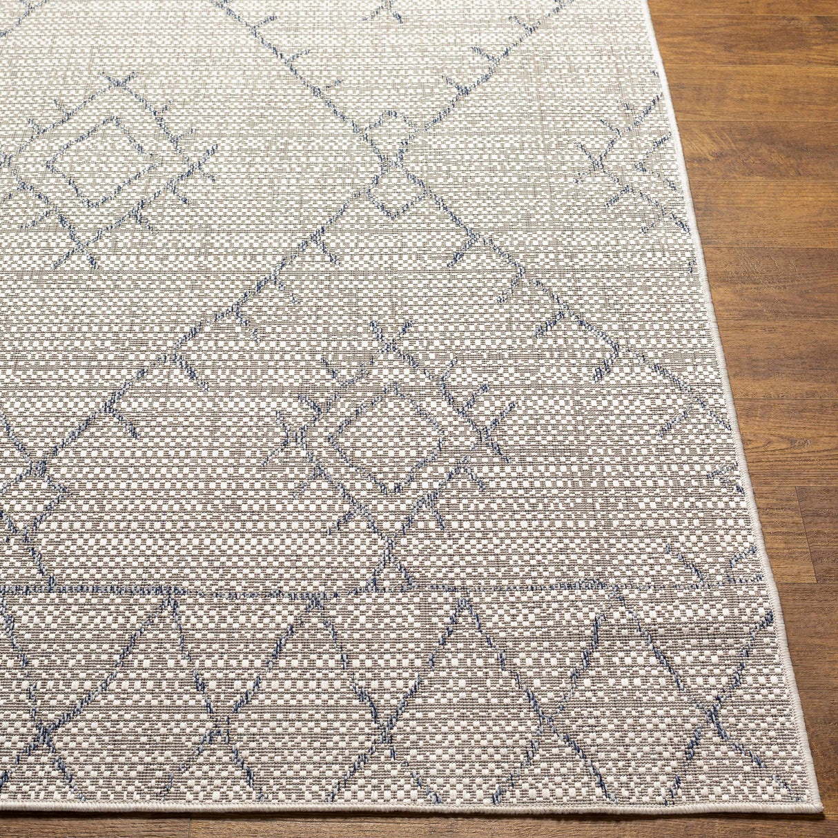 Marwood Gray&Blue Nordic Rug - Clearance