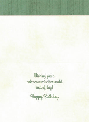 Birthday Card - Not A Care In The World