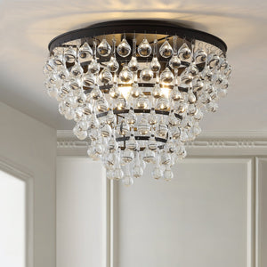 Toronto metal/crystal led flush mount - Tuesday Morning - Flush Mounts